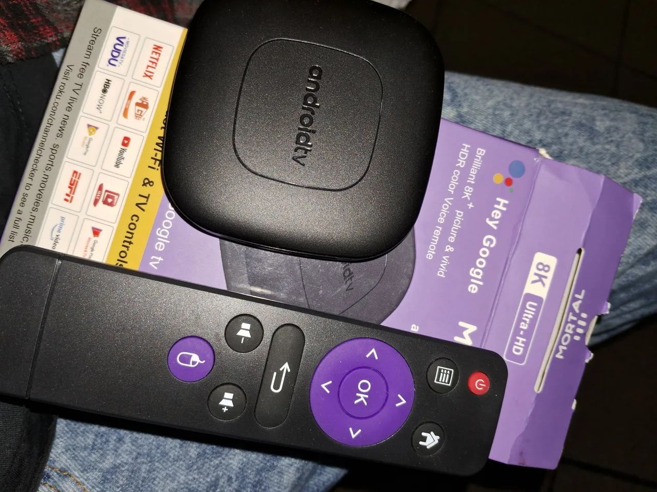 Android TV Box com Controle Remoto e Suporte 8K