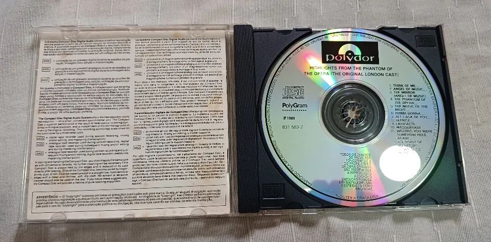 Cd Andrew Lloyd Webber - Highlights FromThe Phantom Of The Opera - Ótimo Estado - Foto 2