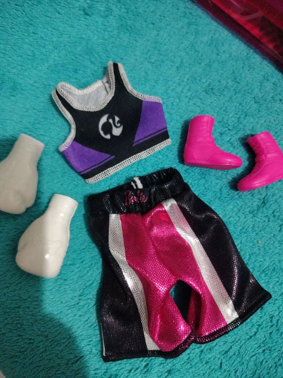 Barbie roupa boxeadora 