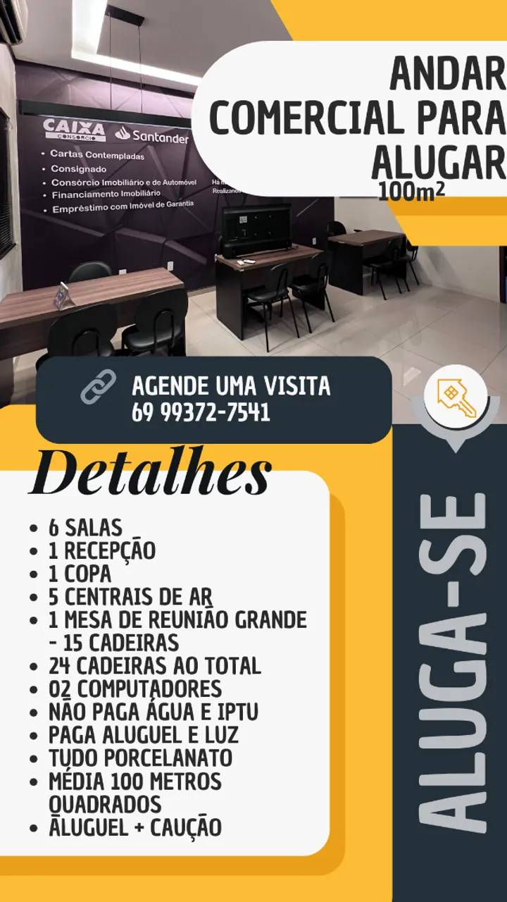 ALUGO - Sala Comercial - Próximo ao shopping - 100m2