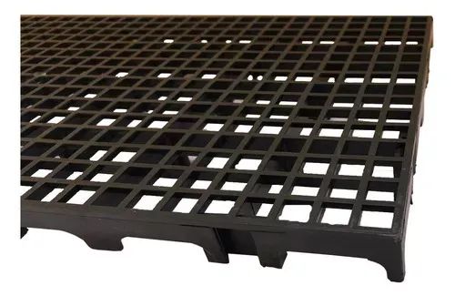 Pallet Estrado palet Piso de Plástico 25x50x2,5cm Palete Preto - Foto 6