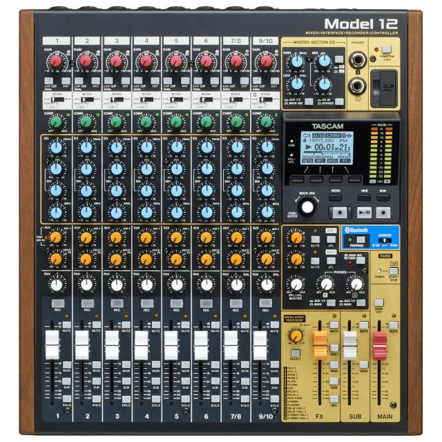 Tascam Model 12 (mixer / Interface / Gravador Multitrack)