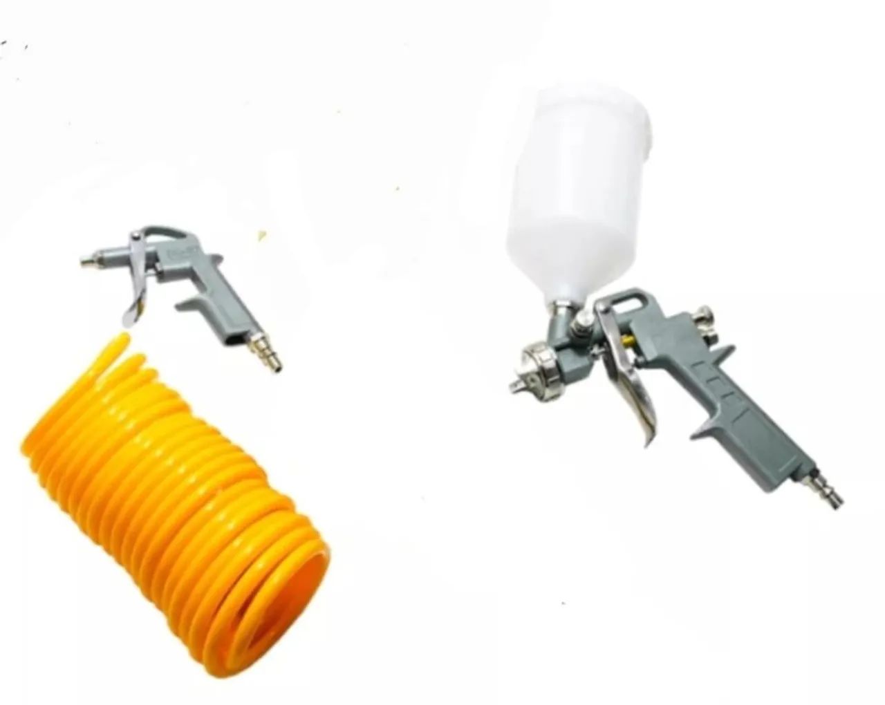 Kit Pistola de Pintura + Pistola de Ar + Mangueira 