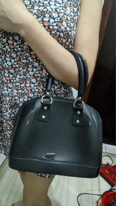 Bolsa de mão preta - Foto 4