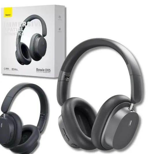 Baseus Bowie D05 Headphone Bluetooth Cinza 70h De Duração
