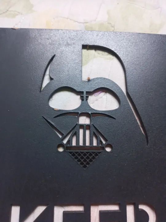 Placa Decorativa Darth Vader Keep Calm med 30x20 - Foto 3