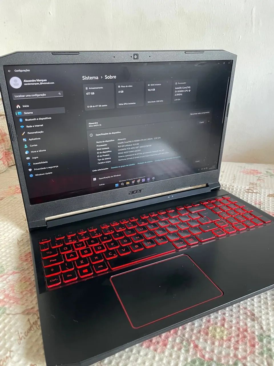 Notebook Gamer Acer Nitro 5 - Foto 4
