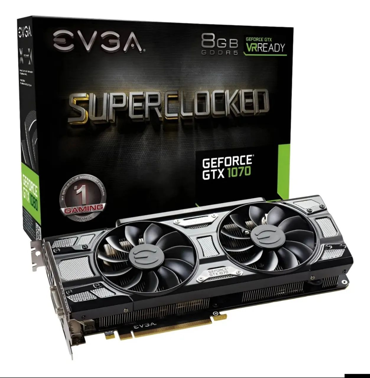 PLACA DE VÍDEO EVGA GeForce GTX 1070 SC GAMING Black Edition
