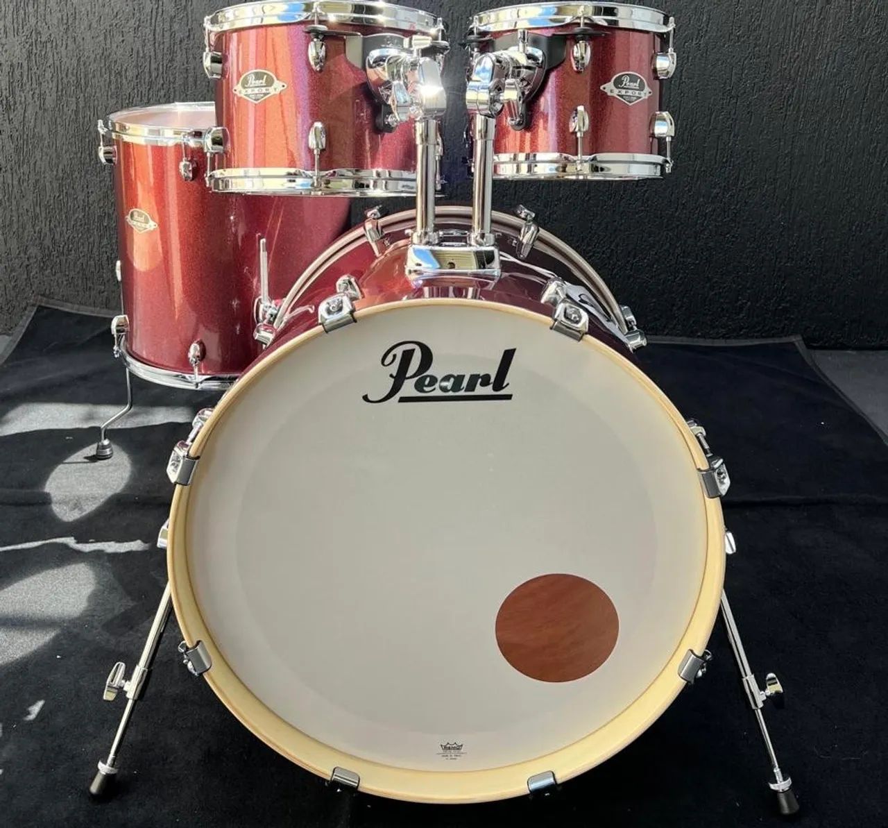 Bateria Pearl ótimo estado e qualidade. Shell pack
