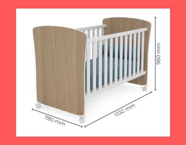 Berço Mini Cama com Rodinhas Feito em MDF e MDP (QUEIMA DE ESTOQUE)!! - Foto 2
