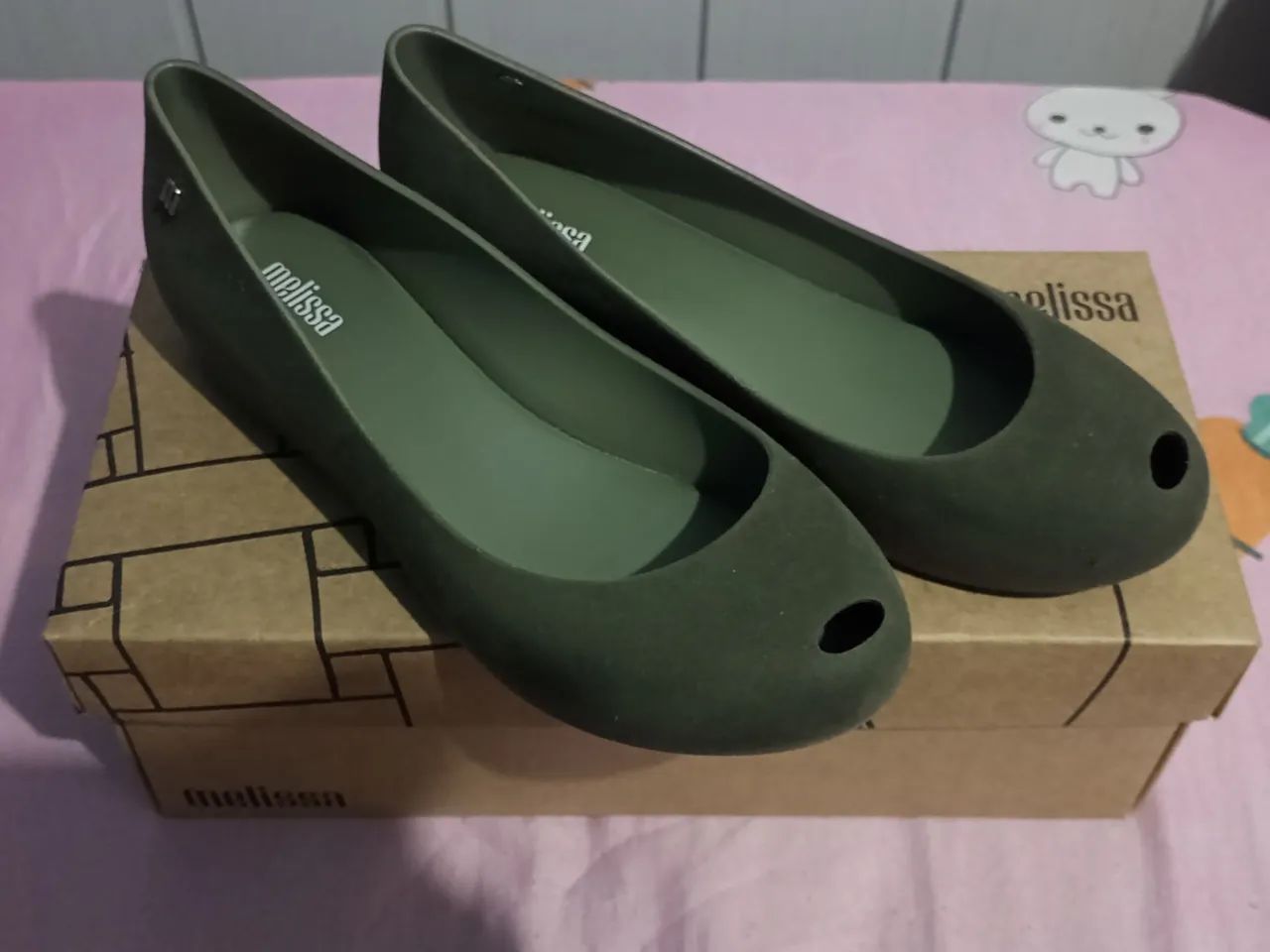 Melissa ultragirl velvet flocada verde