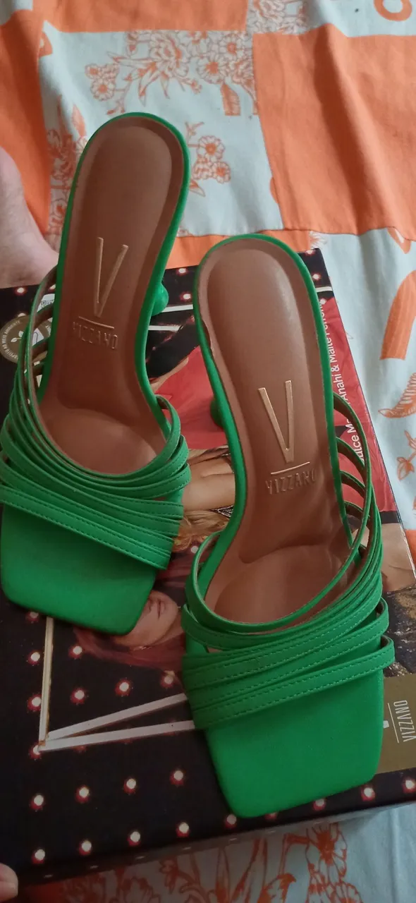 Sandália feminina verde