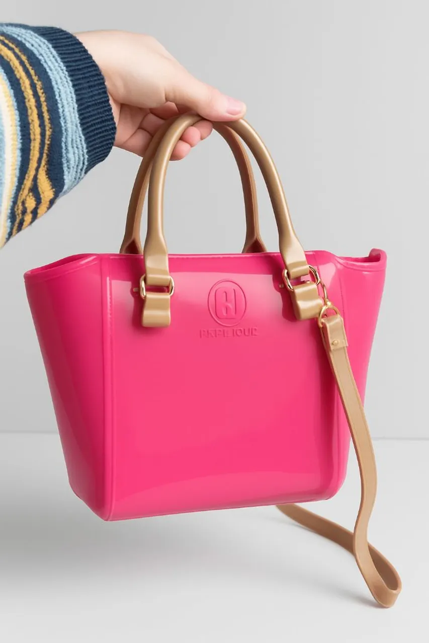 Bolsa Petite Jolie Rosa com Alça Transversal