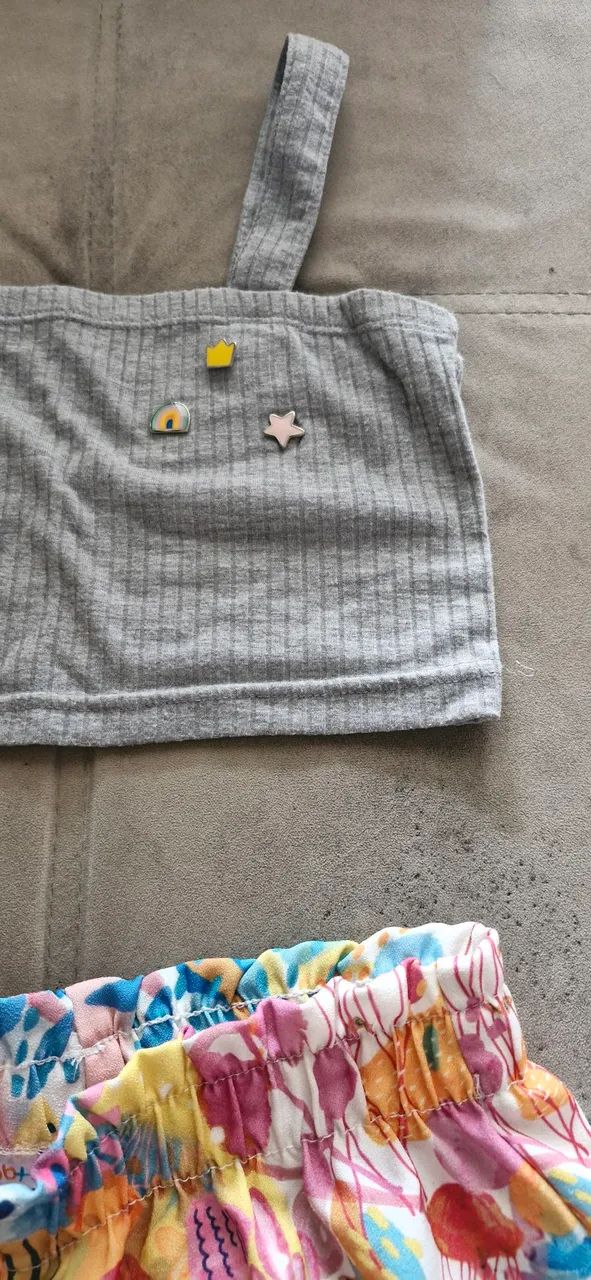 Conjunto Top e Shorts Tam 10/12 - Foto 2