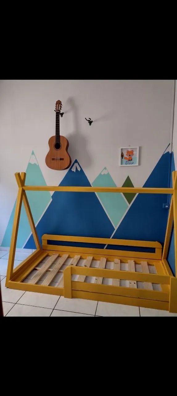 Cama montessoriana, para colchão de solteiro - Foto 4