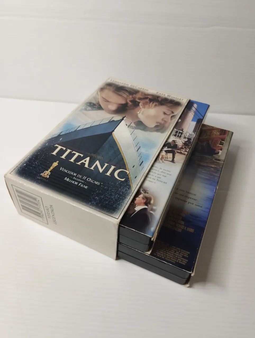 Fita VHS Dupla - Filme Titanic (Original Fox 1997) Leo DiCaprio  - Foto 6