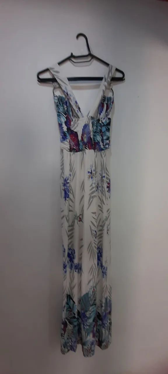 Vestido Longo de tecido floral  - Foto 3