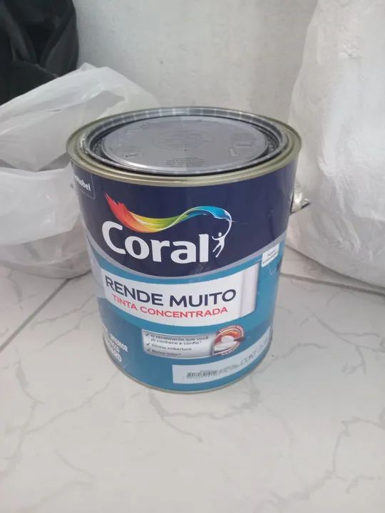 Tinta Coral Rende Muito Concentrada