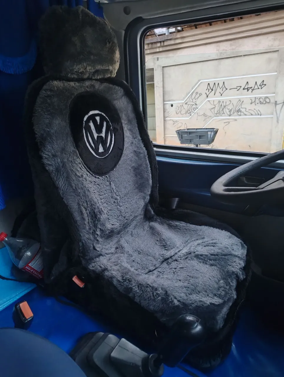 Capa de Banco motorista VW 9150, 8150, 8120 Cinza chenil,