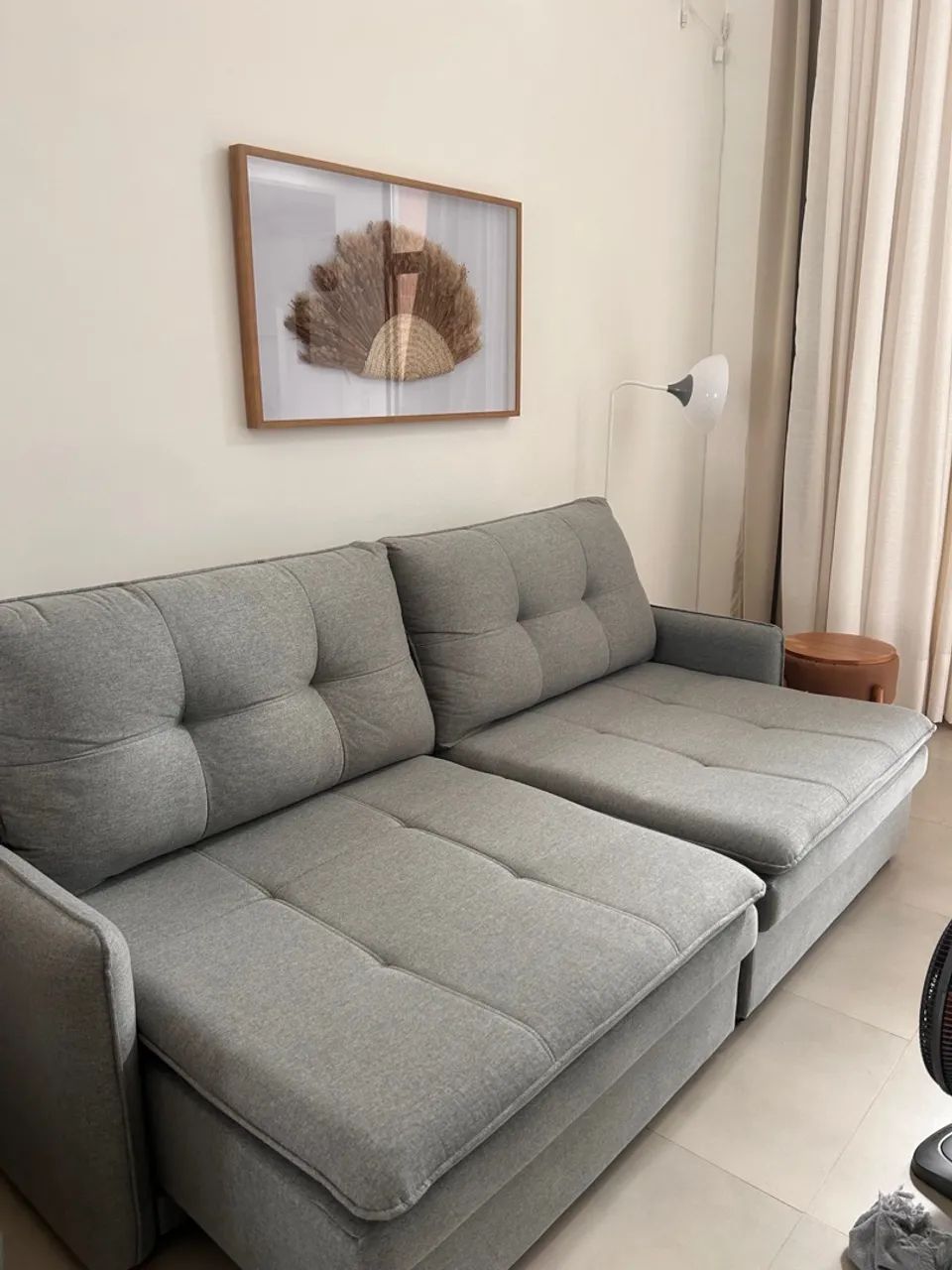 Sofá novo comprado recentemente na loja Smacaro 