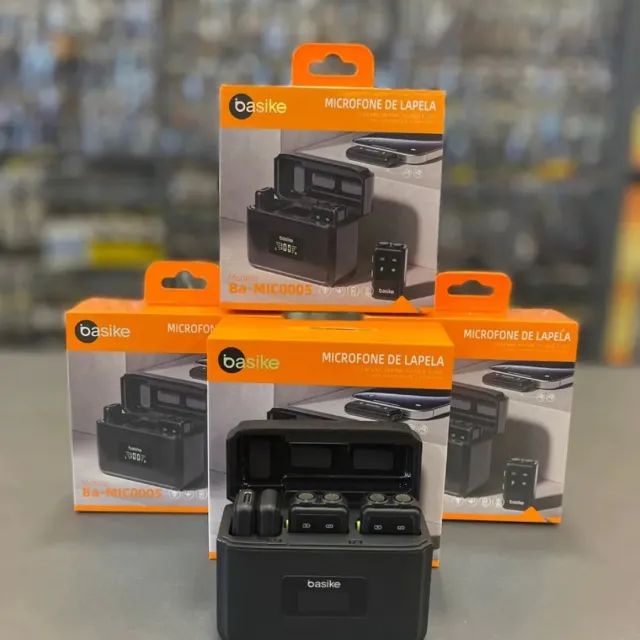 Microfone de Lapela Duplo iPhone Samsung Motorola Basike