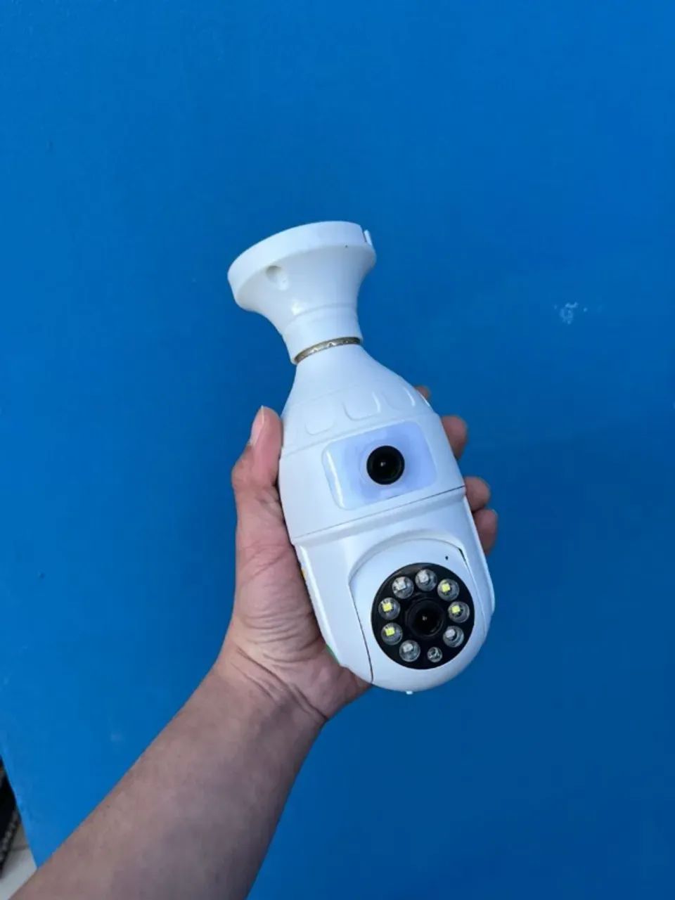 Câmera de Segurança Wi-fi IP Lâmpada com duas câmeras - Foto 2