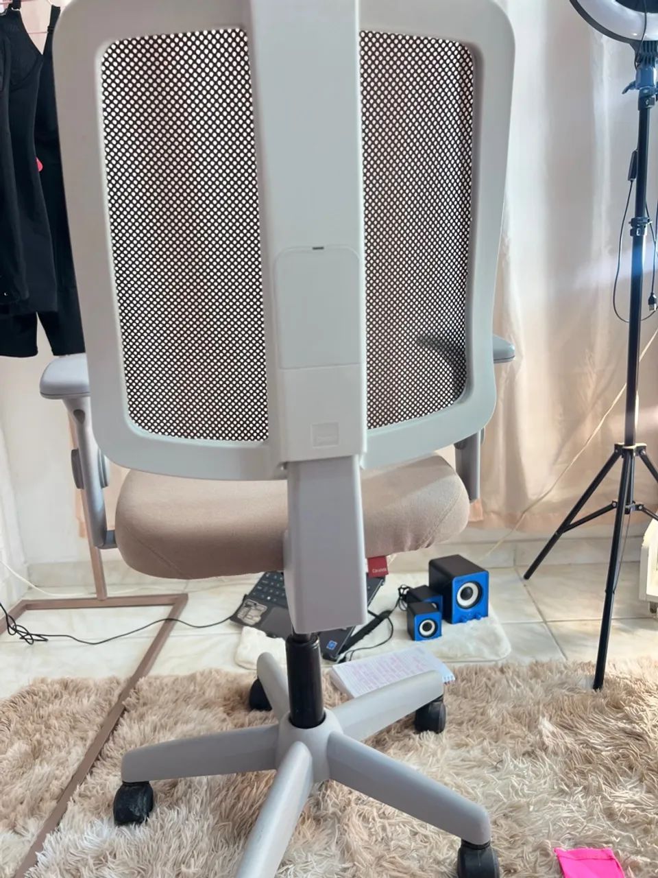 Cadeira de Escritório Giratória com Rodas - Foto 4