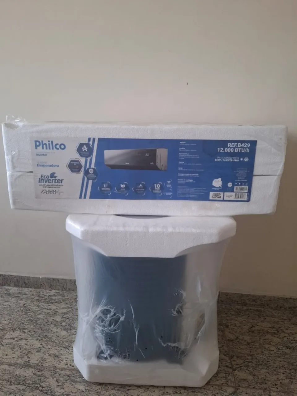 Ar condicionado Novo Inverter 12.000 Btus da Philco 220v Frio/Quente