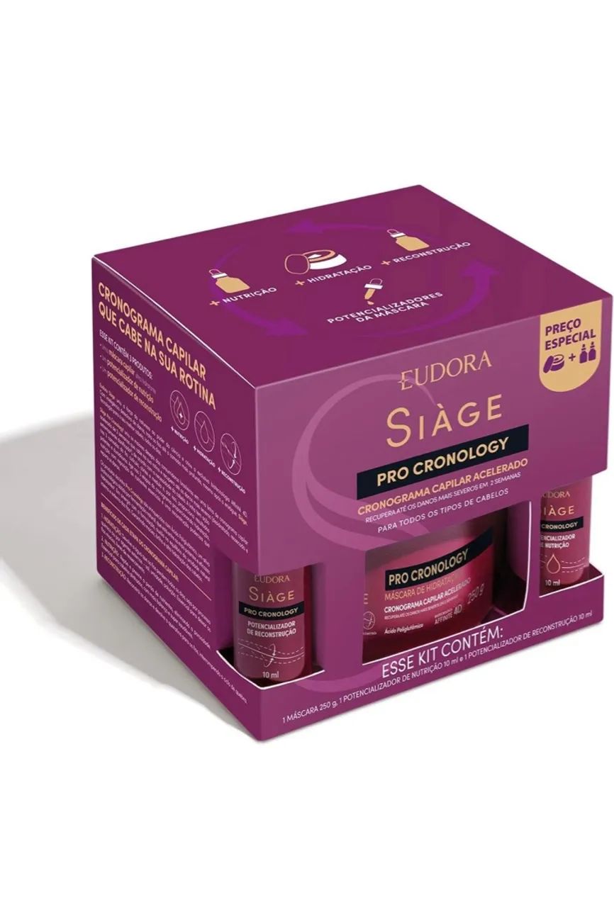 Kit Eudora Siàge Pro Cronology Cronograma Capilar