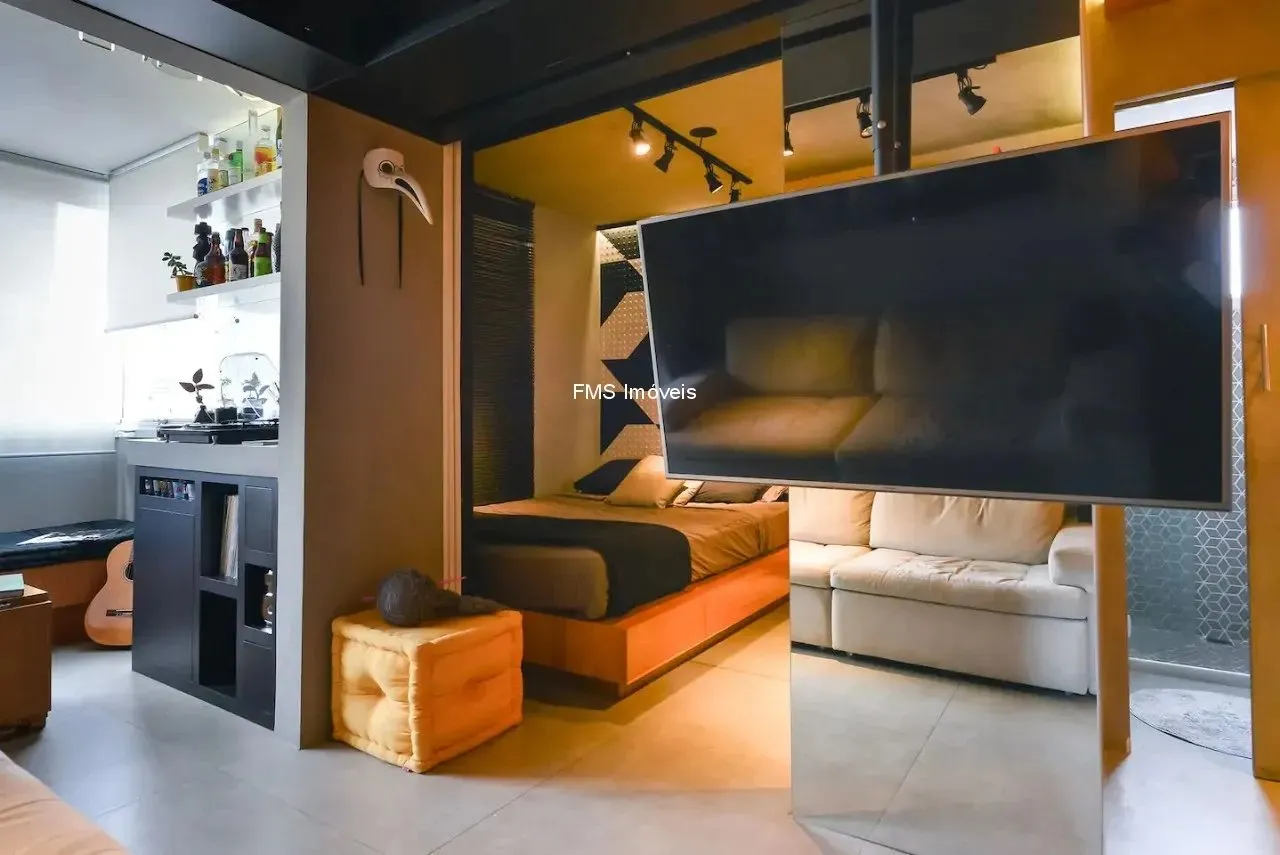 Studio à venda no Centro de São Paulo-SP com 1 quarto, 1 vaga de garagem e 40,00m² de área