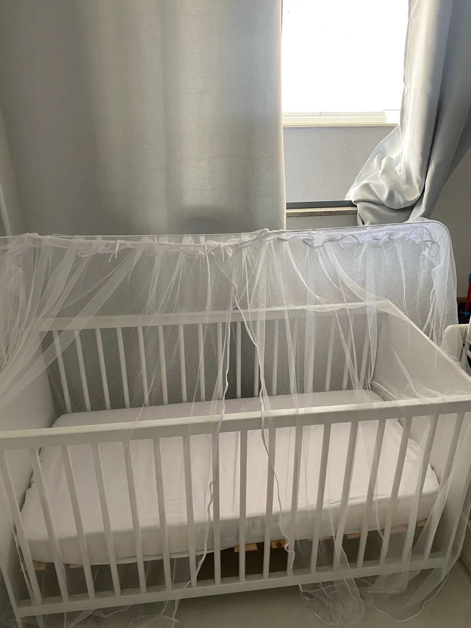 Berço de bebê novo branco  - Foto 3