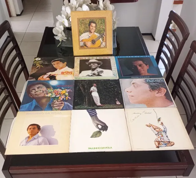 Dez discos de vinil de Paulinho da Viola em ótimo estado