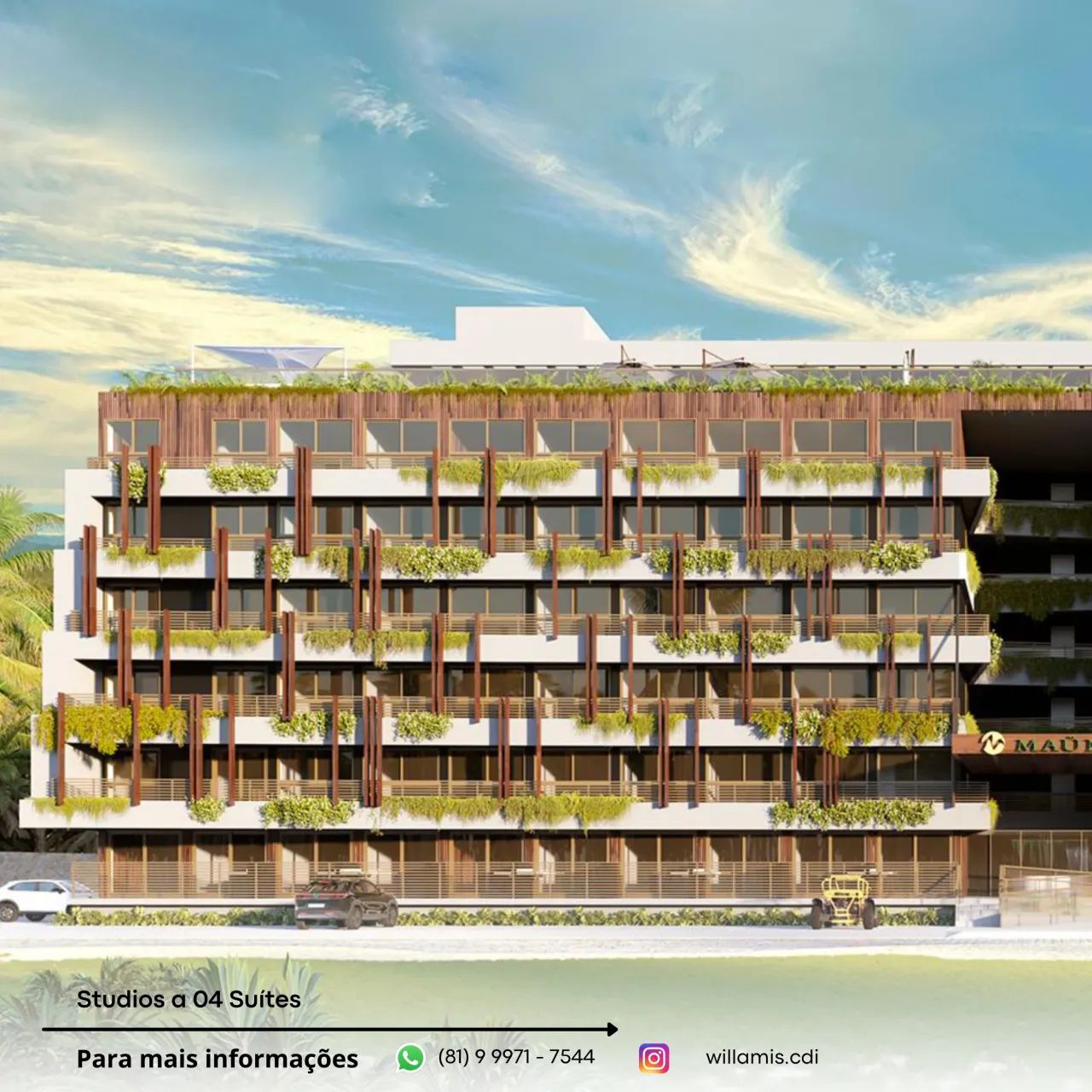 EXCLUSIVIDADE E RENTABILIDADE | STUDIOS PERTO DAS PISCINAS NATURAIS E DO NOVO PARQUE DE CA - Foto 2