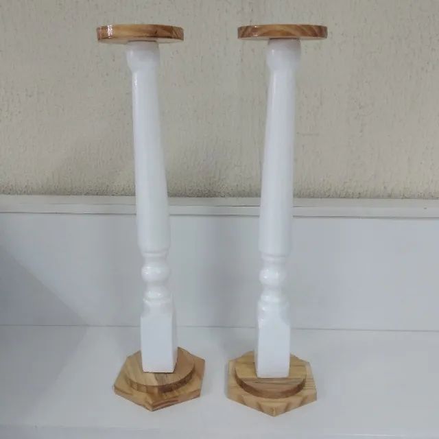 Castiçal  em madeira 