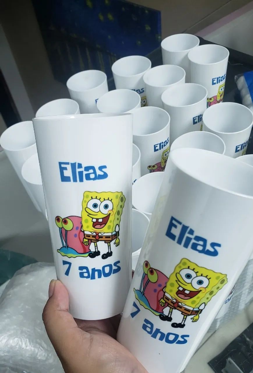 Copo personalizado long drink para aniversário festas 