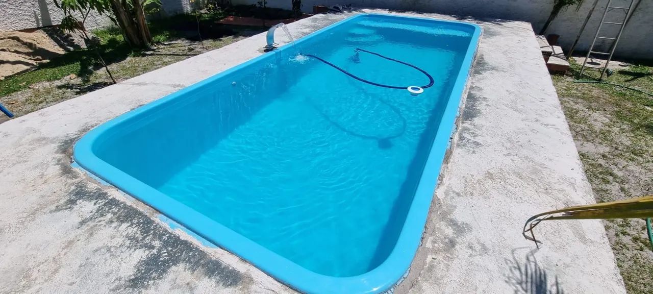 Piscinas de fibra direto de fábrica, completas e instaladas com deck  - Foto 2