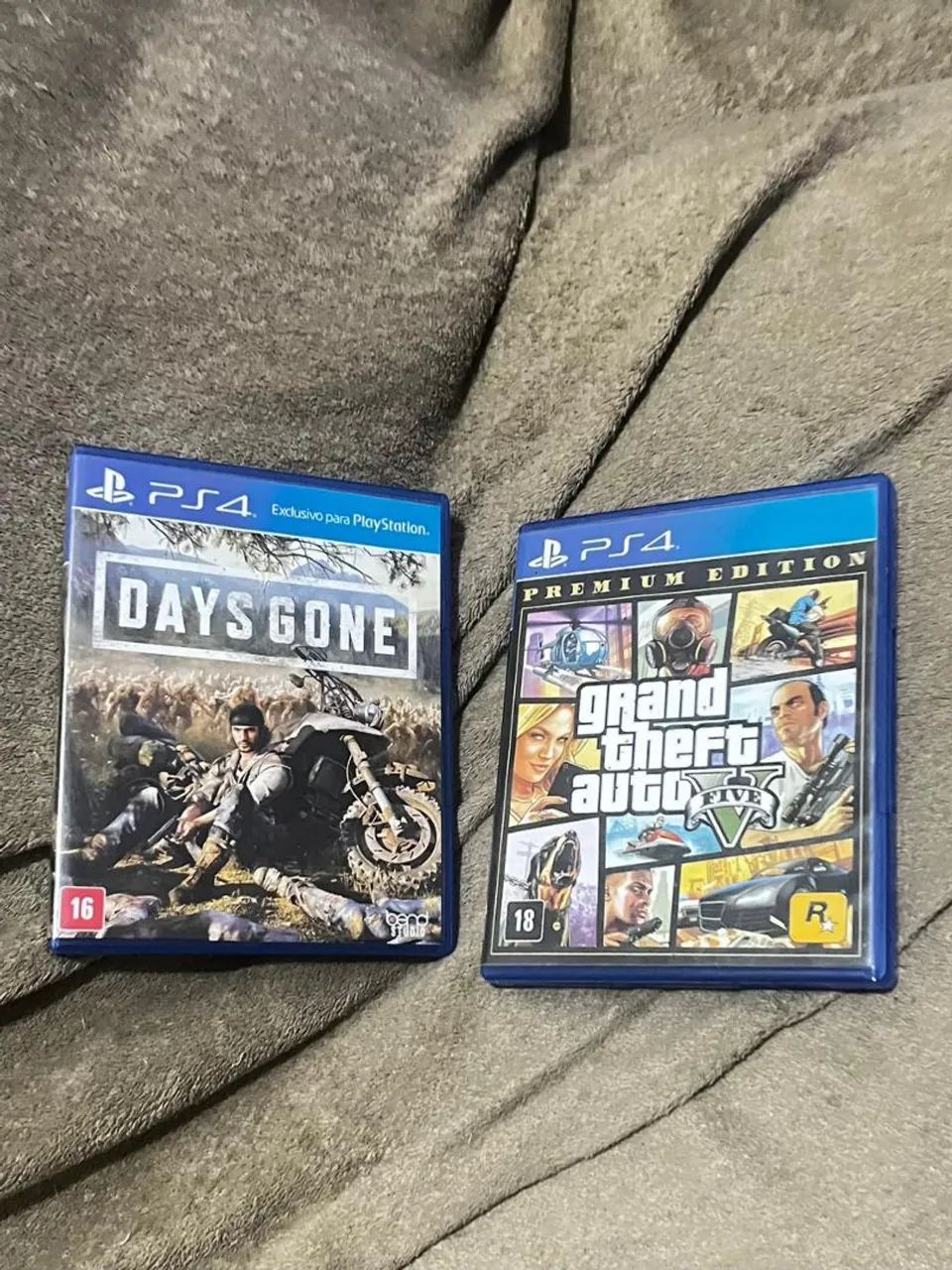2 Jogos PS4 - Days Gone e GTA V
