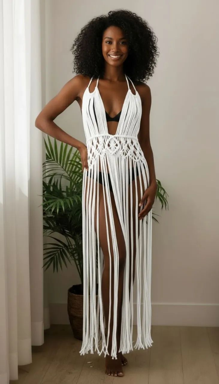 Vestido em macramê atacado / varejo - Foto 2