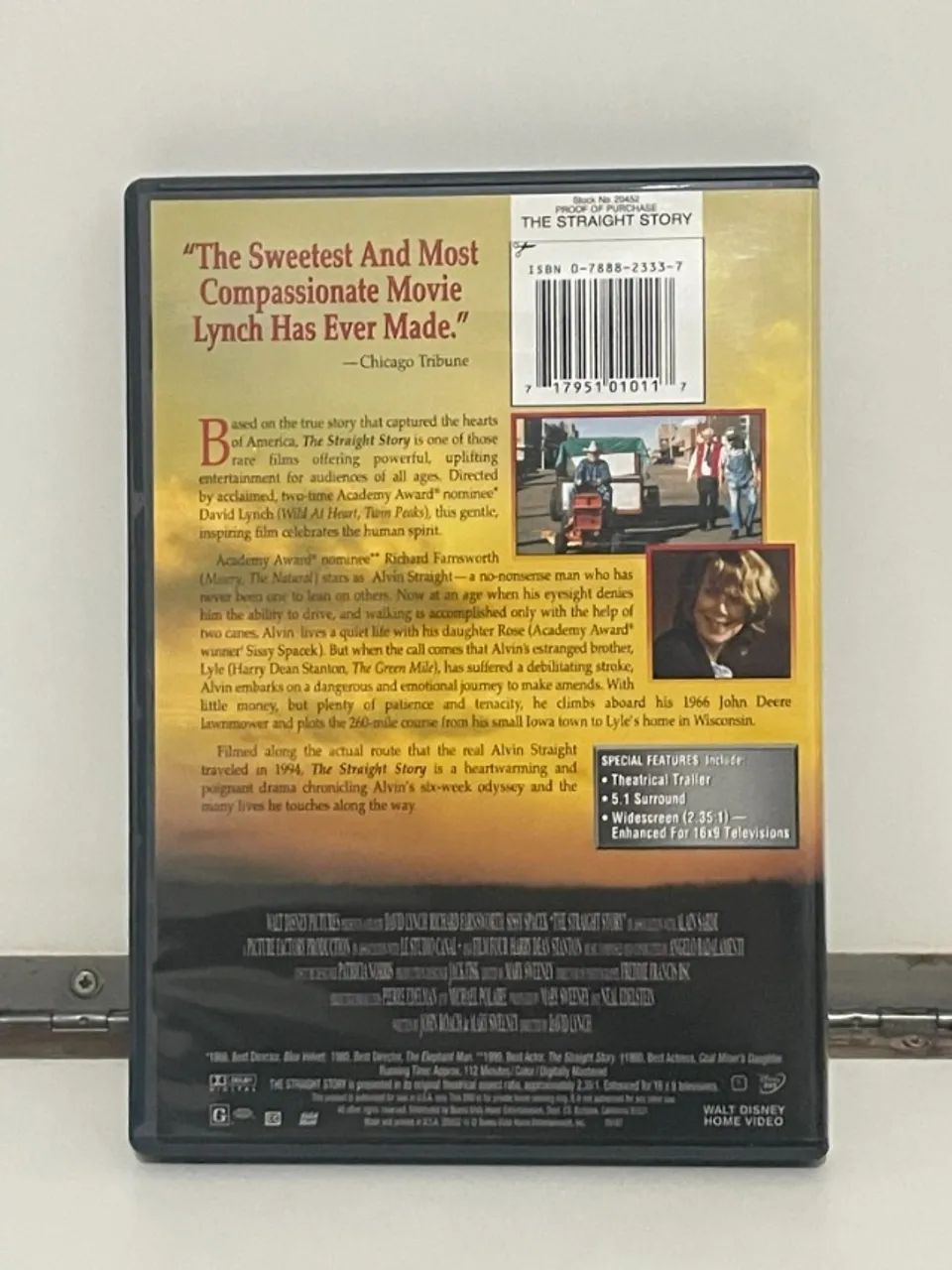 dvd the straight story - david lynch - disney (importado) - Foto 3