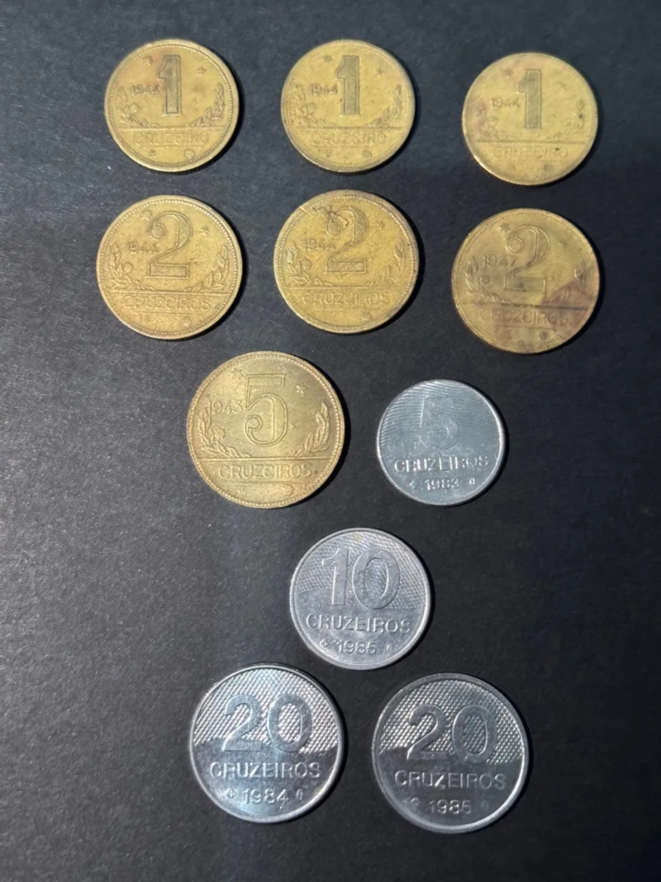 Coleção de Moedas Antigas Cruzieros