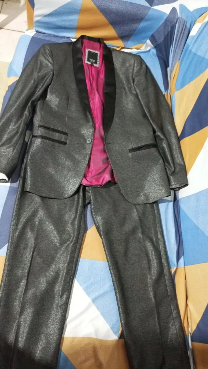 Terno Masculino Cinza