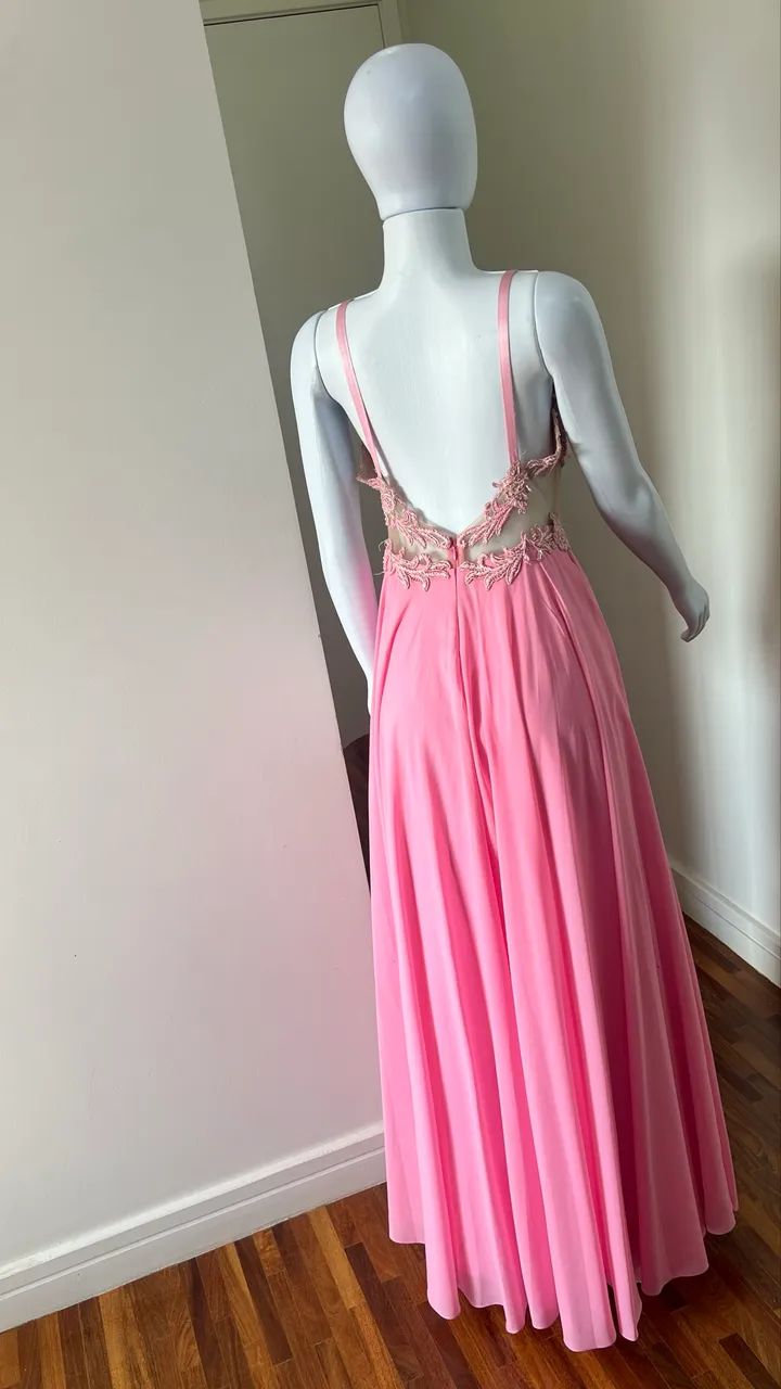 Vestido festa rosa Arthur Caliman  - Foto 4