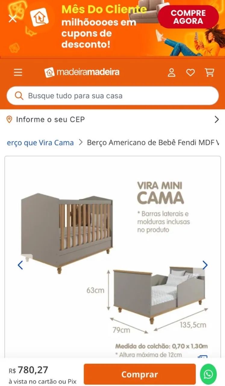 Berço de Madeira64311793734019120