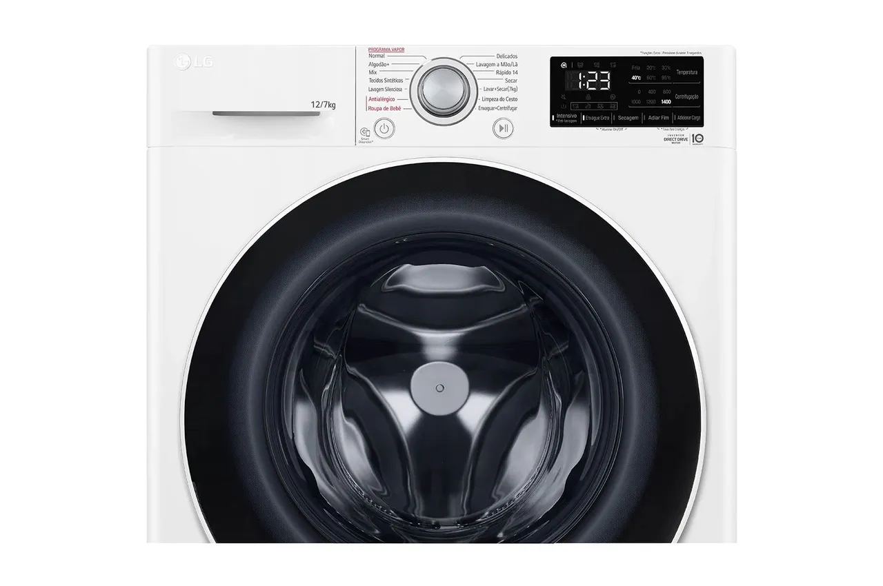 Máquina de Lavar LG 12kg - Lava e Seca