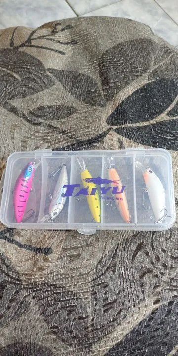 Kit de 5 isca artificial de pesca 