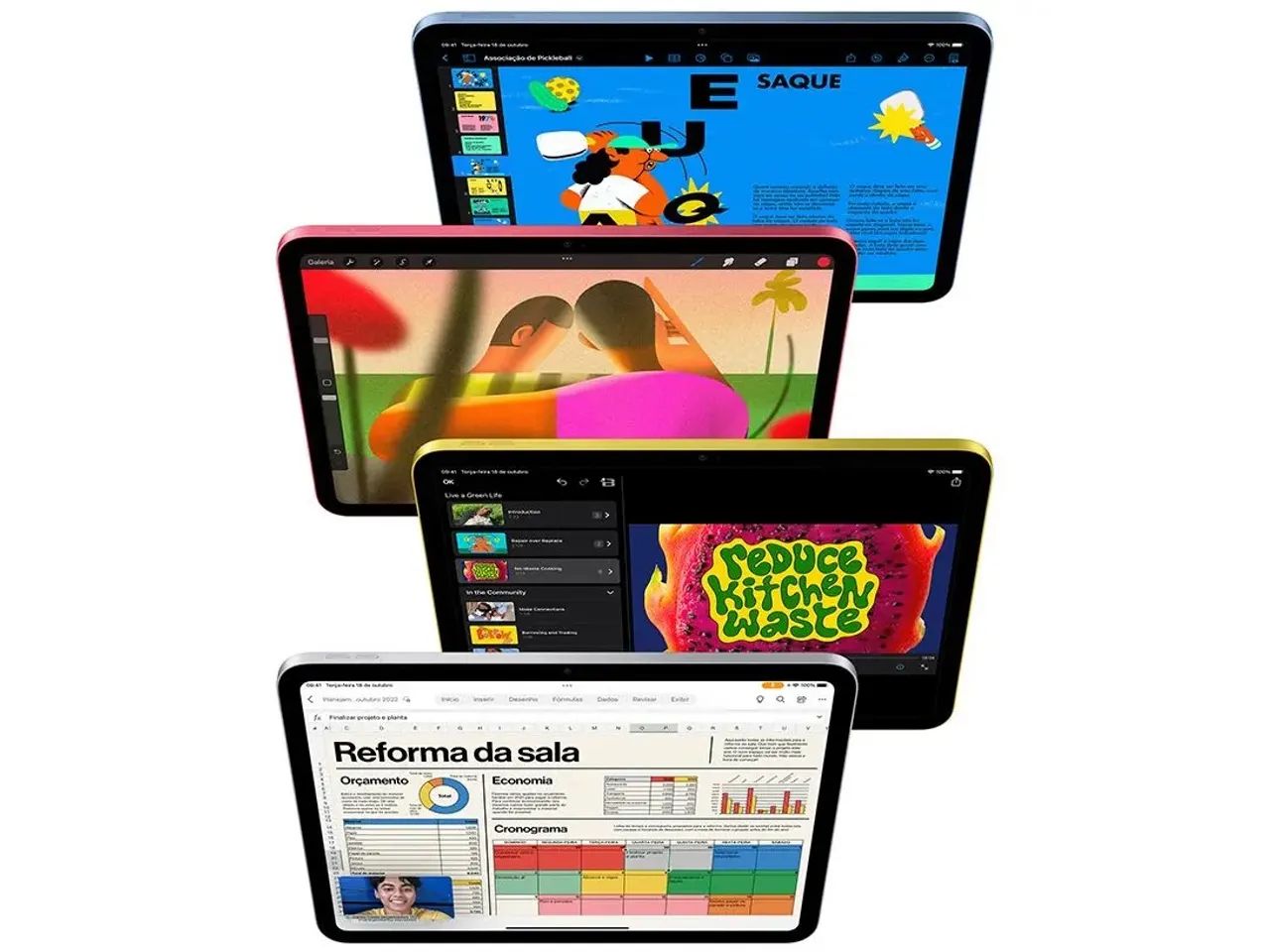 Apple iPad 10,9 10ª Geração Wi-Fi Prata - Novo e Lacrado - Foto 4