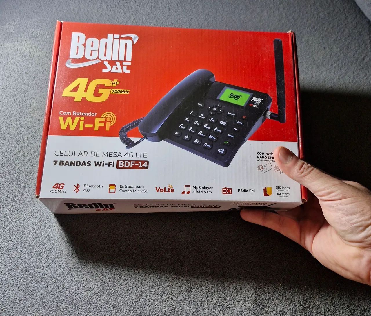 Celular de mesa 4G LTE Bedin SAT