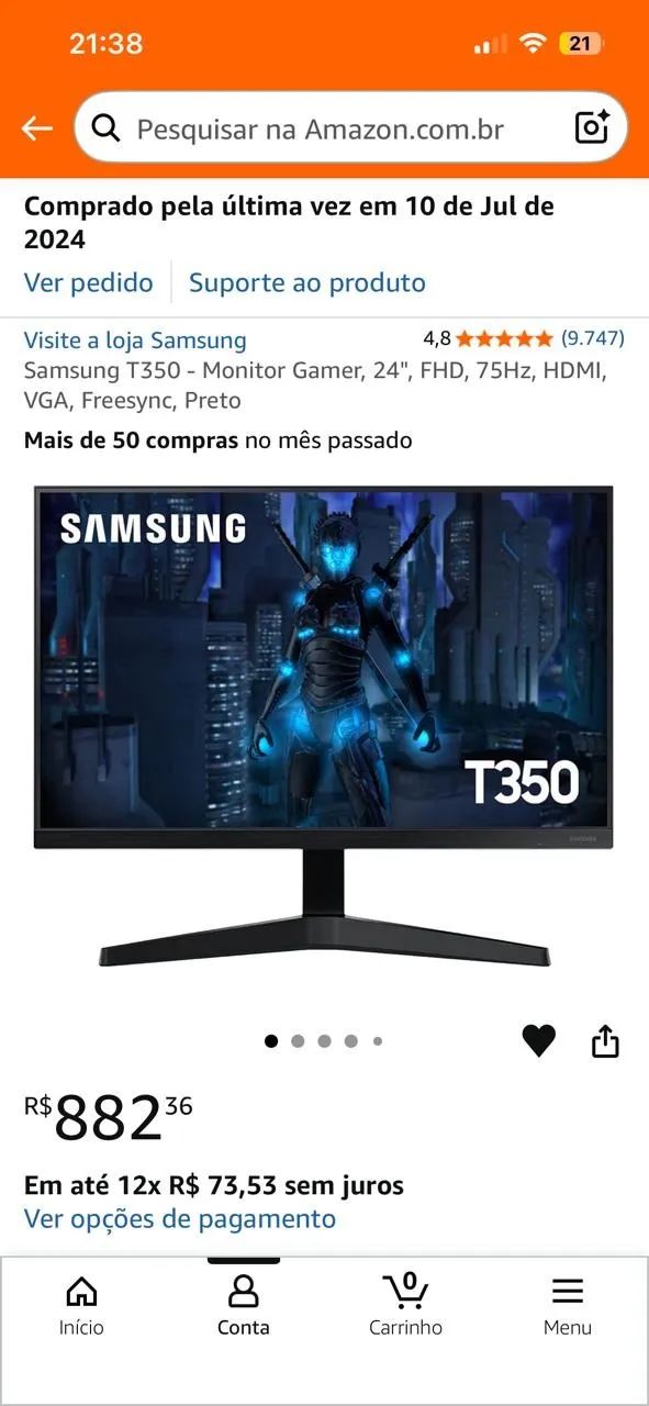 Monitor Samsung T350 - Foto 4