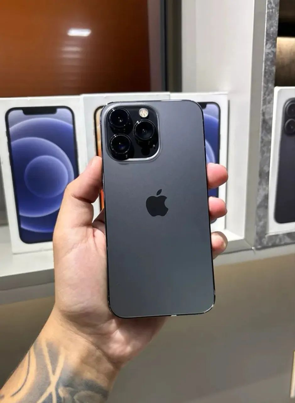iPhone 13 Pro 128 gb semi novo Preto - Celulares e Smartphones