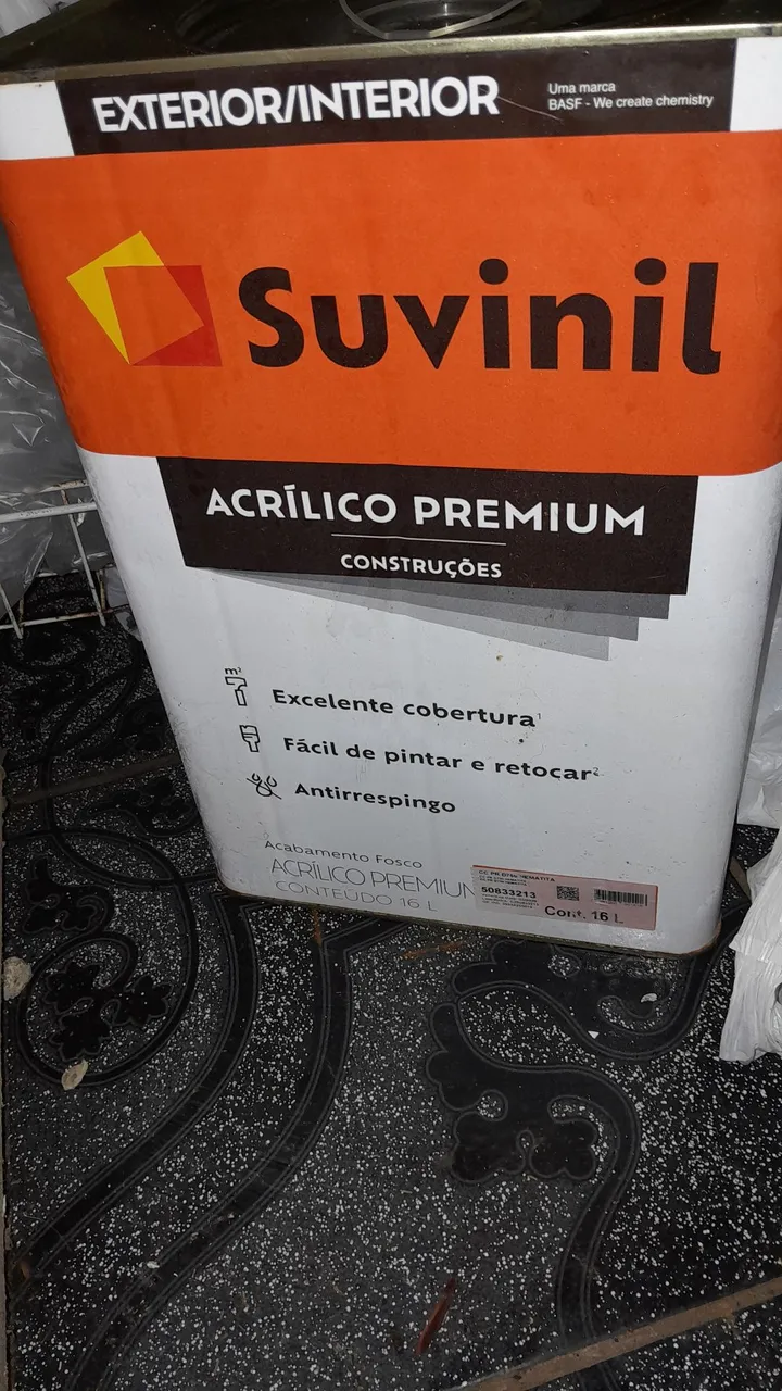 Tinta Acrílica Premium Suvinil 16L - Construções